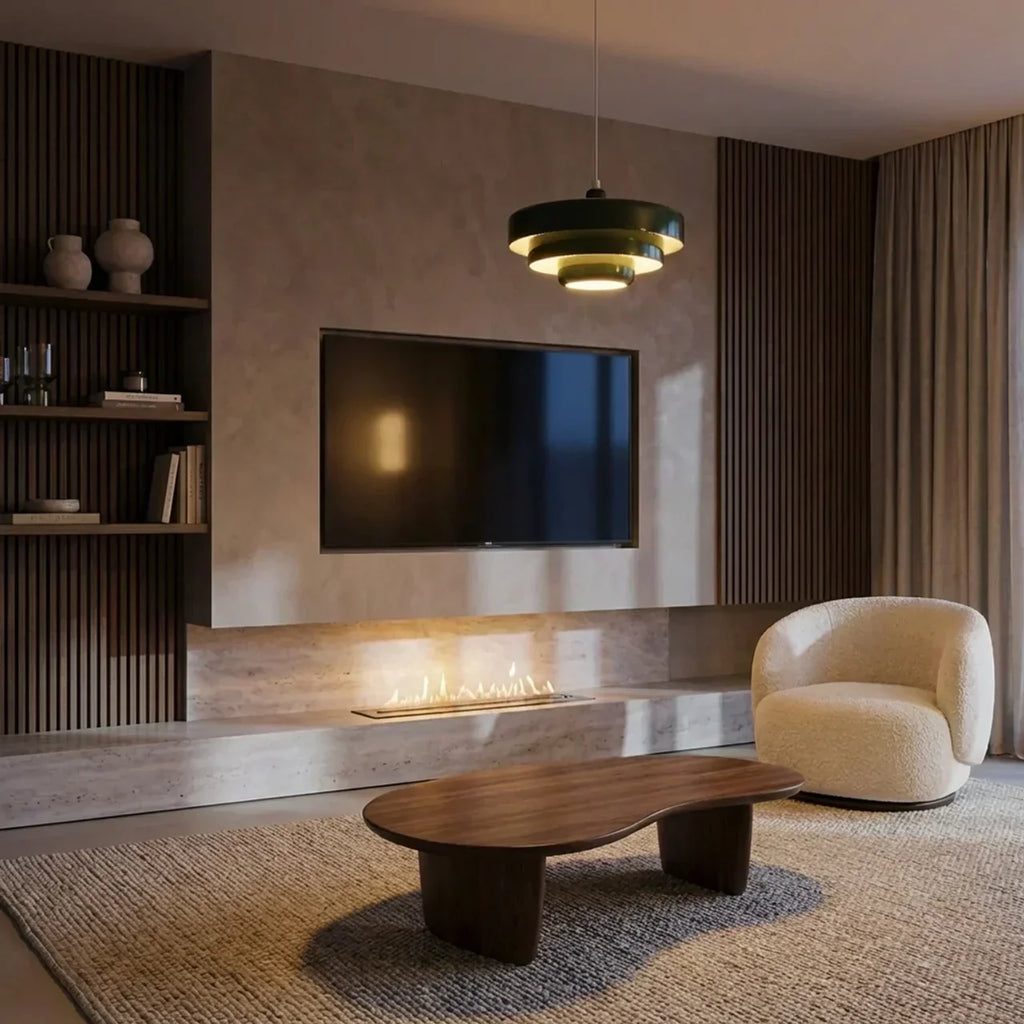 Lampada a sospensione in vetro a più livelli stile Bauhaus per montaggio a soffitto | Rosalyssa