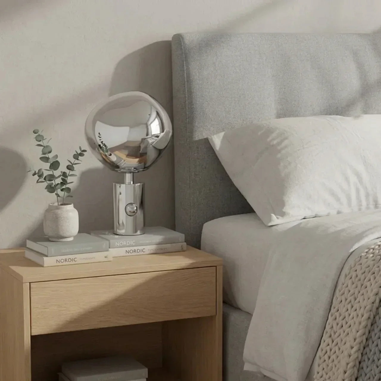 Melted Acrylic Table Lamp With Sculptural Molten Style Shade | Rosalyssa