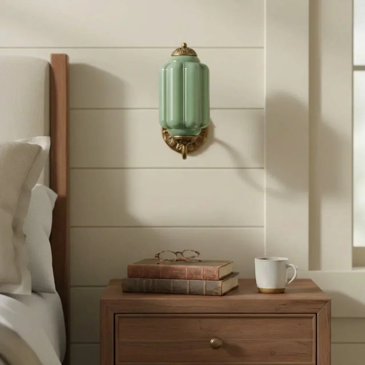 Vintage Milk Glass Wall Light Fixture For Indoor Ambient Lighting | Rosalyssa