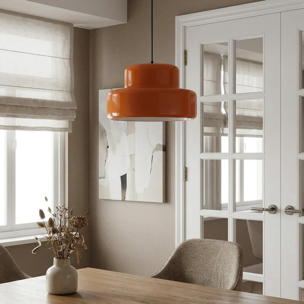 Závěsné svítidlo z barevného skla ve stylu Bauhaus v misce | Rosalyssa