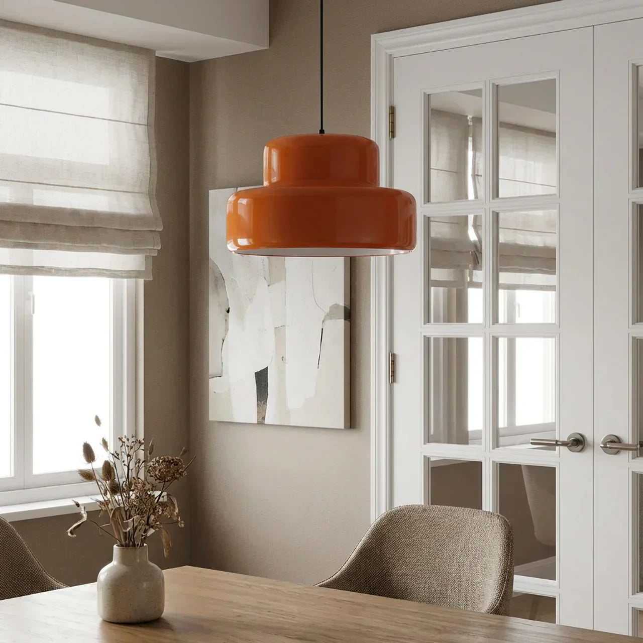 Závěsné svítidlo z barevného skla ve stylu Bauhaus v misce | Rosalyssa