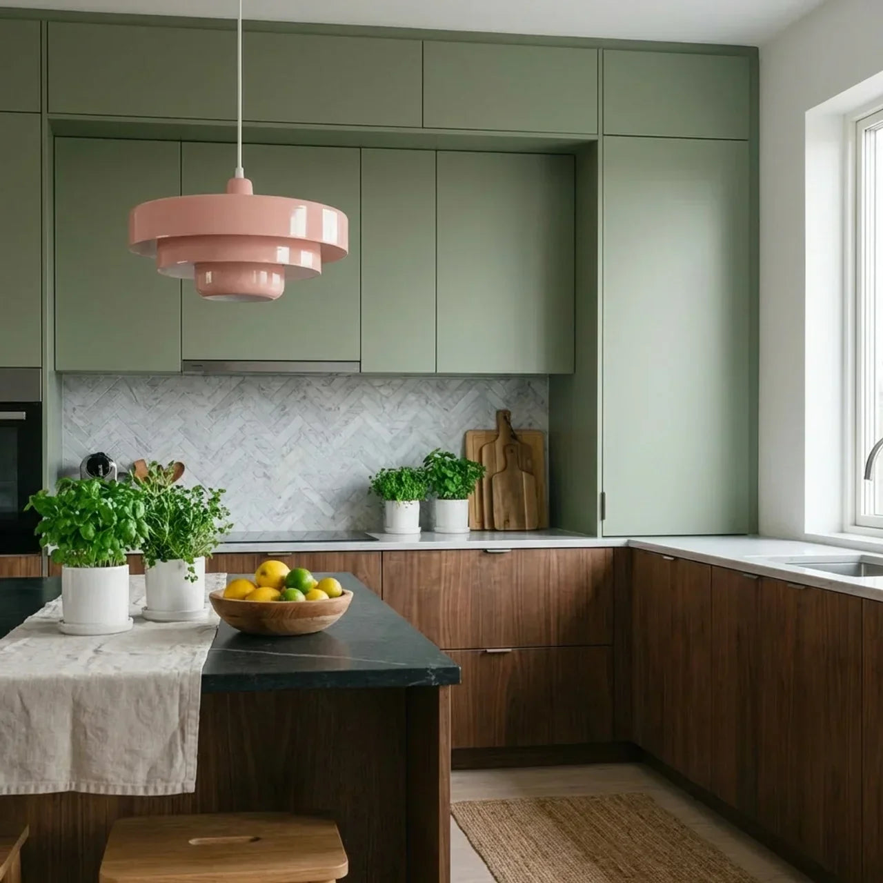 Lampada a sospensione in vetro a più livelli stile Bauhaus per montaggio a soffitto | Rosalyssa