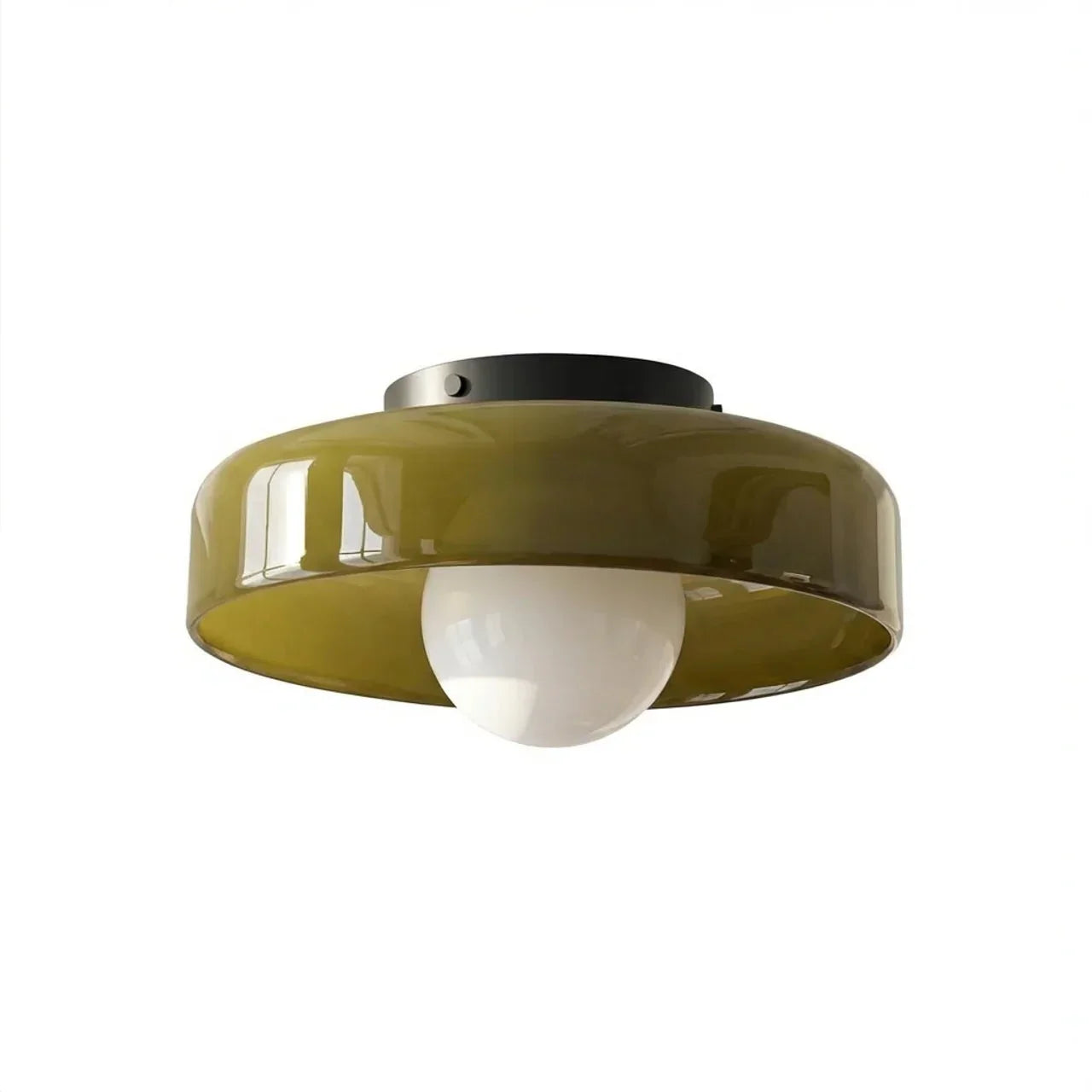 Bauhaus Glass Disc Wall and Ceiling Light for Ambient Illumination | Rosalyssa