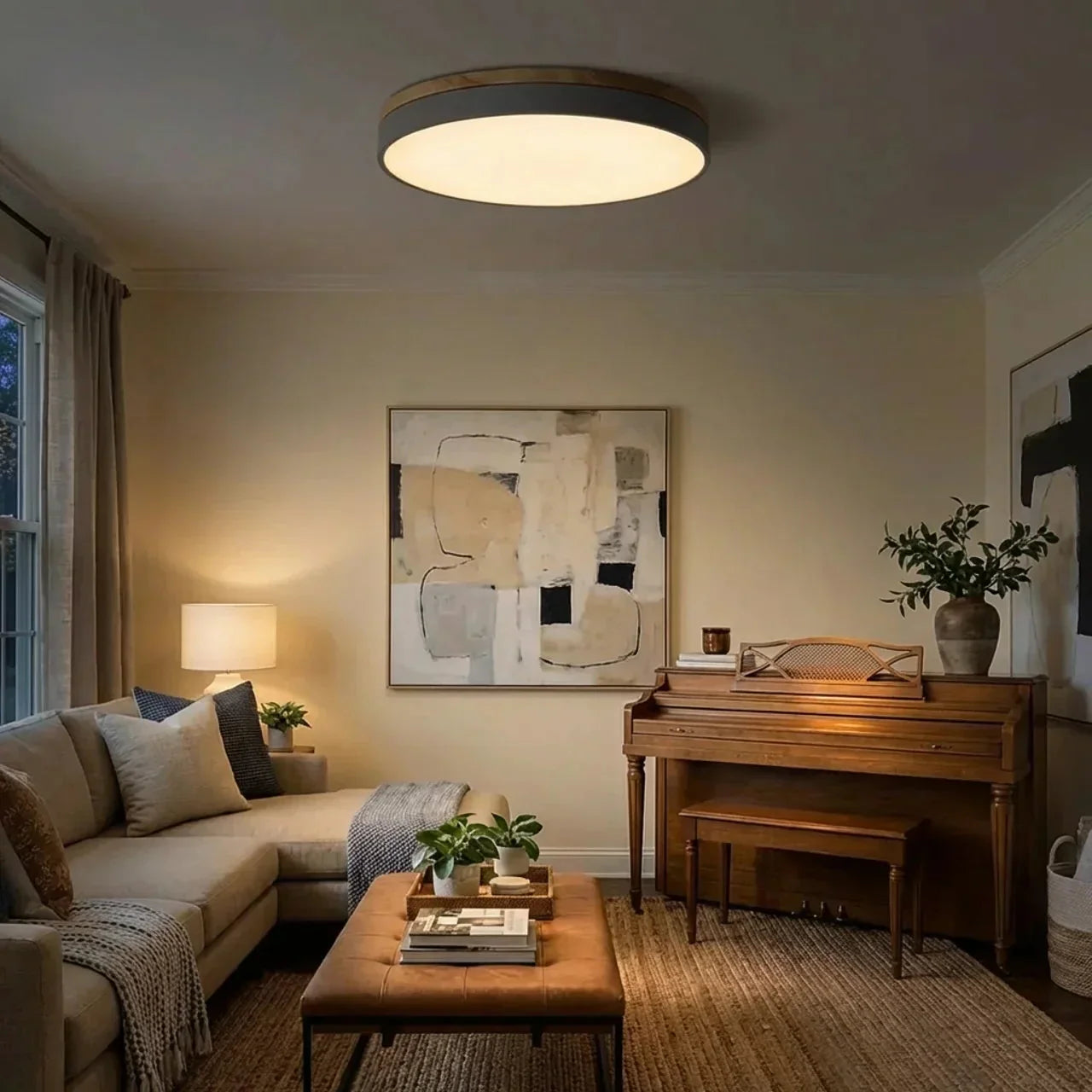 Drewniana listwa LED ultra cienka sufitowa lampa wpuszczana | Rosalyssa