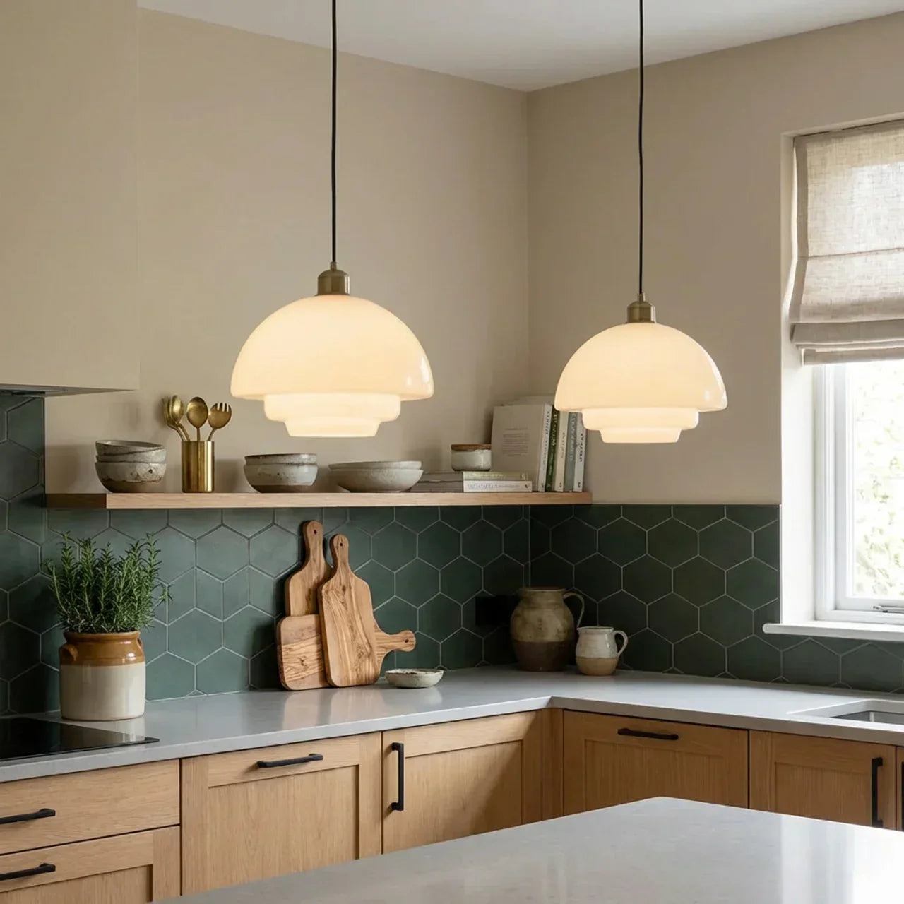 Vintage Clear Glass Pendant Ceiling Light For Indoor Use | Rosalyssa