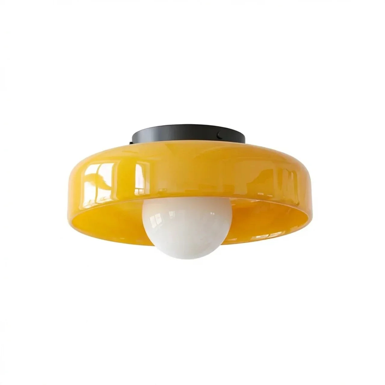 Bauhaus Glass Disc Wall and Ceiling Light for Ambient Illumination | Rosalyssa