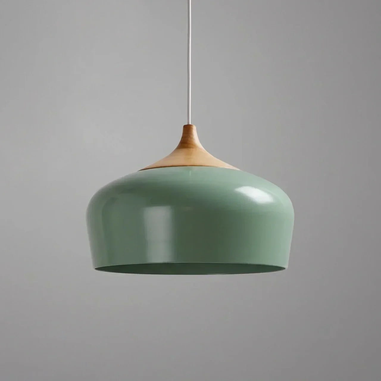 Pendant Light With Sculptural Shape Design In Metal And Wood | Rosalyssa