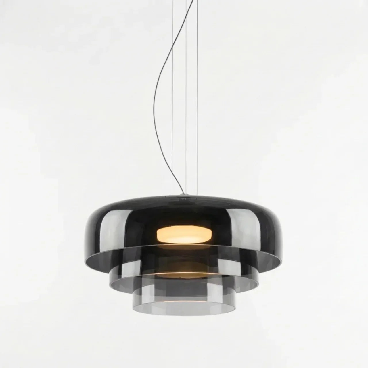 Tiered Coloured Glass Pendant Light In Bauhaus Style | Rosalyssa