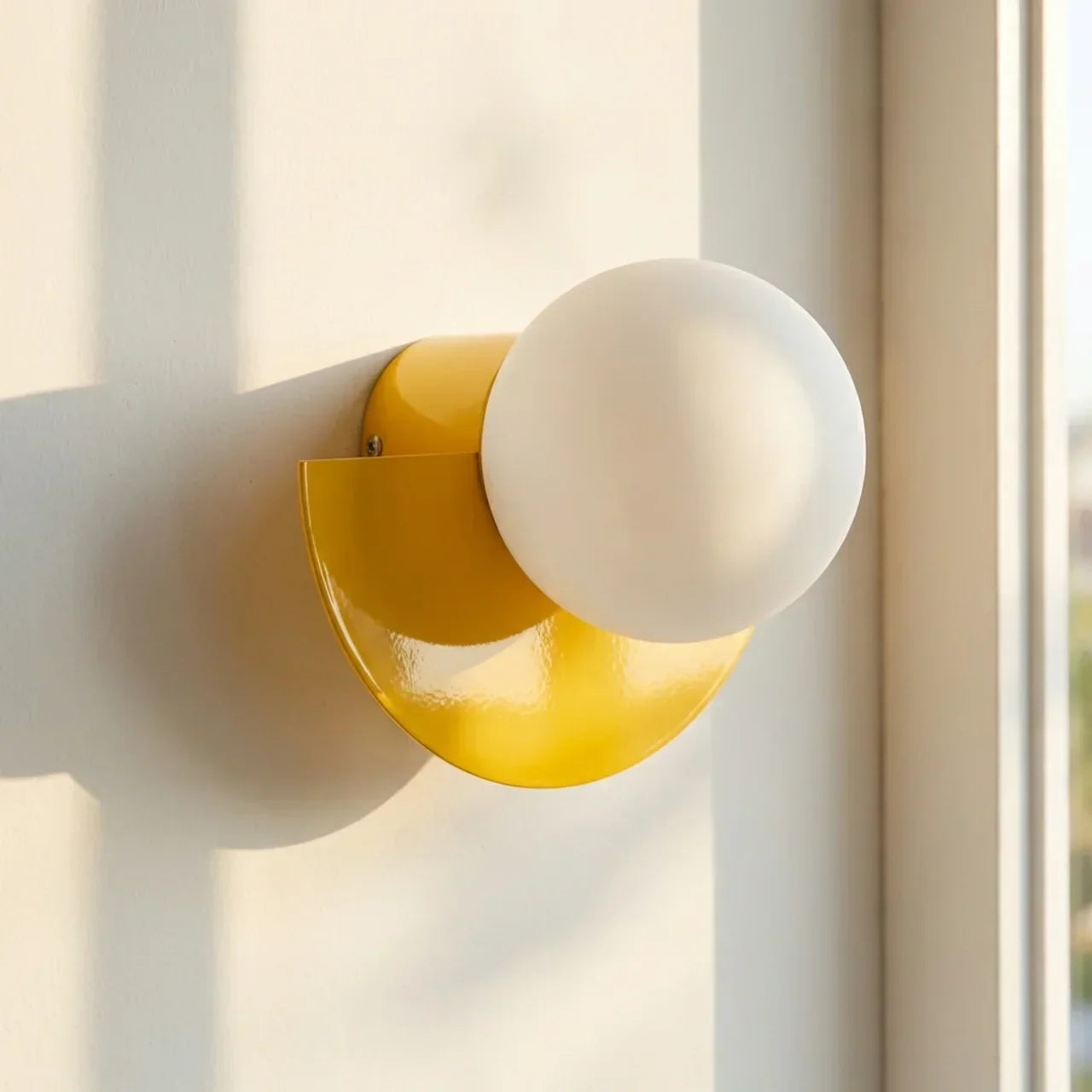 Wall Mounted Sconce Light in Semi Circle Metal With Integrated LED | Rosalyssa