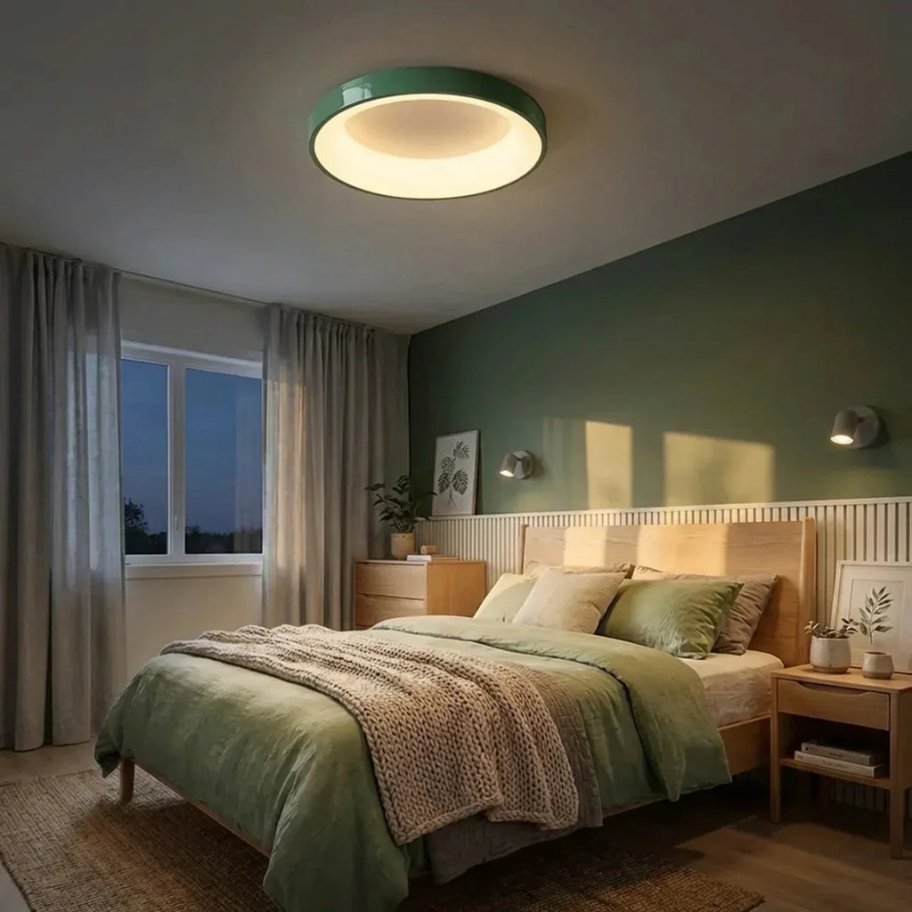 Flush Mount Ceiling Light With Hollow Centre LED Design | Rosalyssa