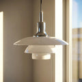 Compact Danish Layered Glass Pendant Light Fixture | Rosalyssa