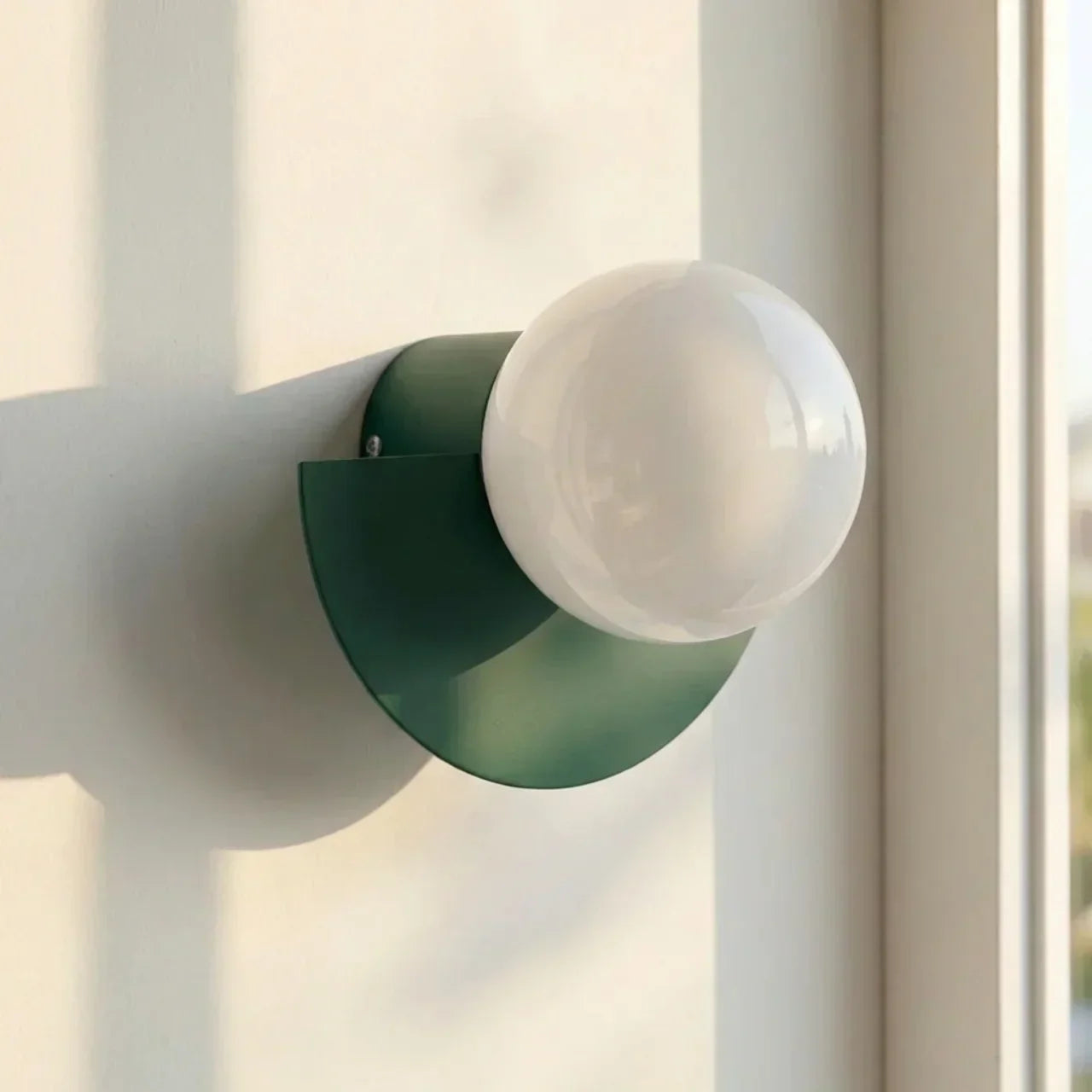 Wall Mounted Sconce Light in Semi Circle Metal With Integrated LED | Rosalyssa