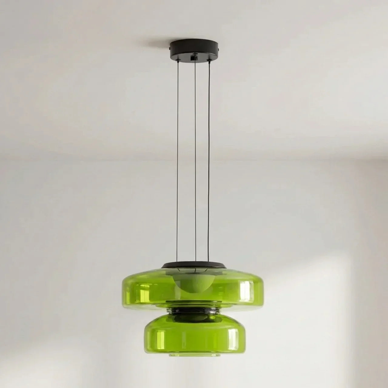 Tiered Glass Pendant Light With Integrated LED Bauhaus Style | Rosalyssa