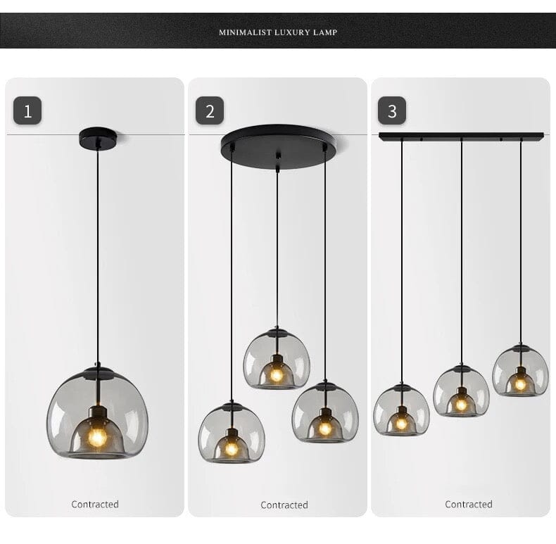 Aurelia Glas-Hängeleuchten für moderne Küchen und mehr