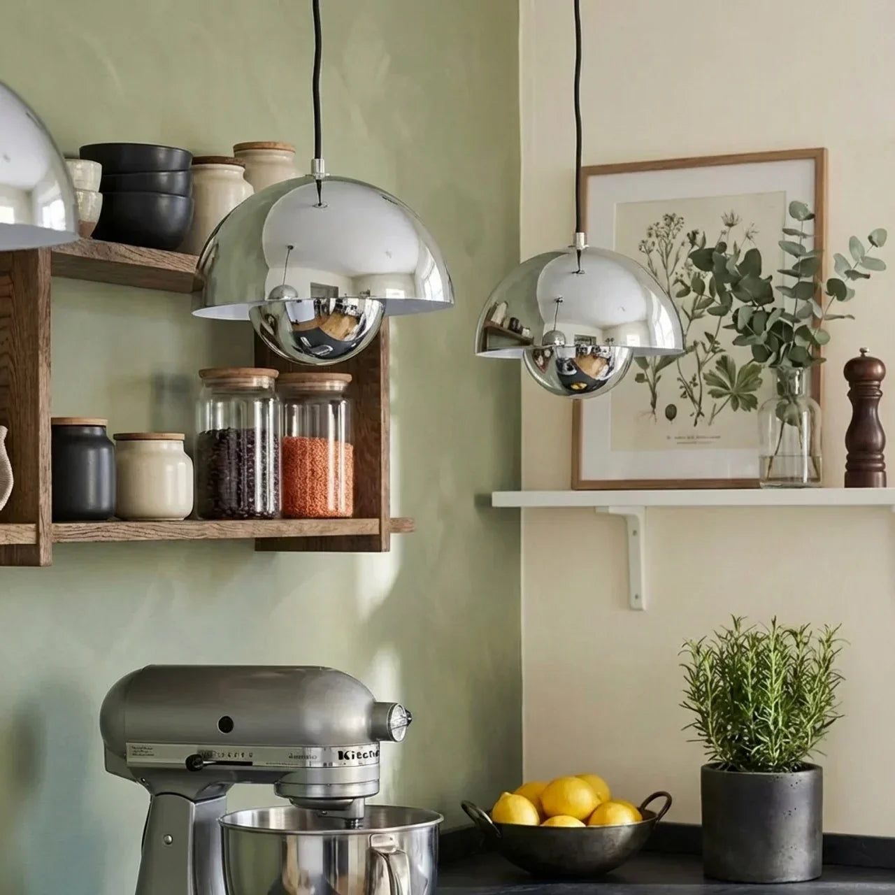 Serie di lampade a sospensione Danish Modern Soft-Form | Rosalyssa
