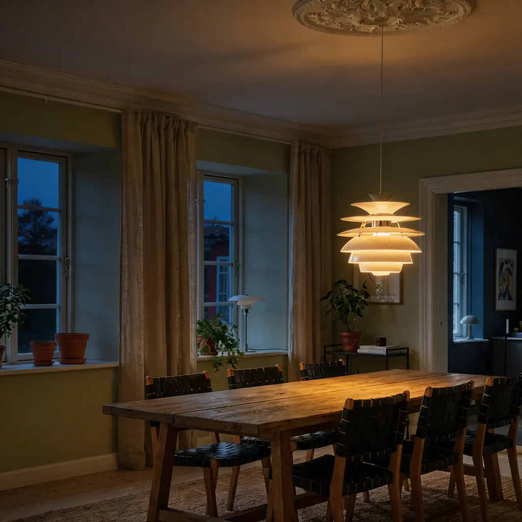 Dänische moderne Pendelleuchte mit Blendkontrolle | Rosalyssa