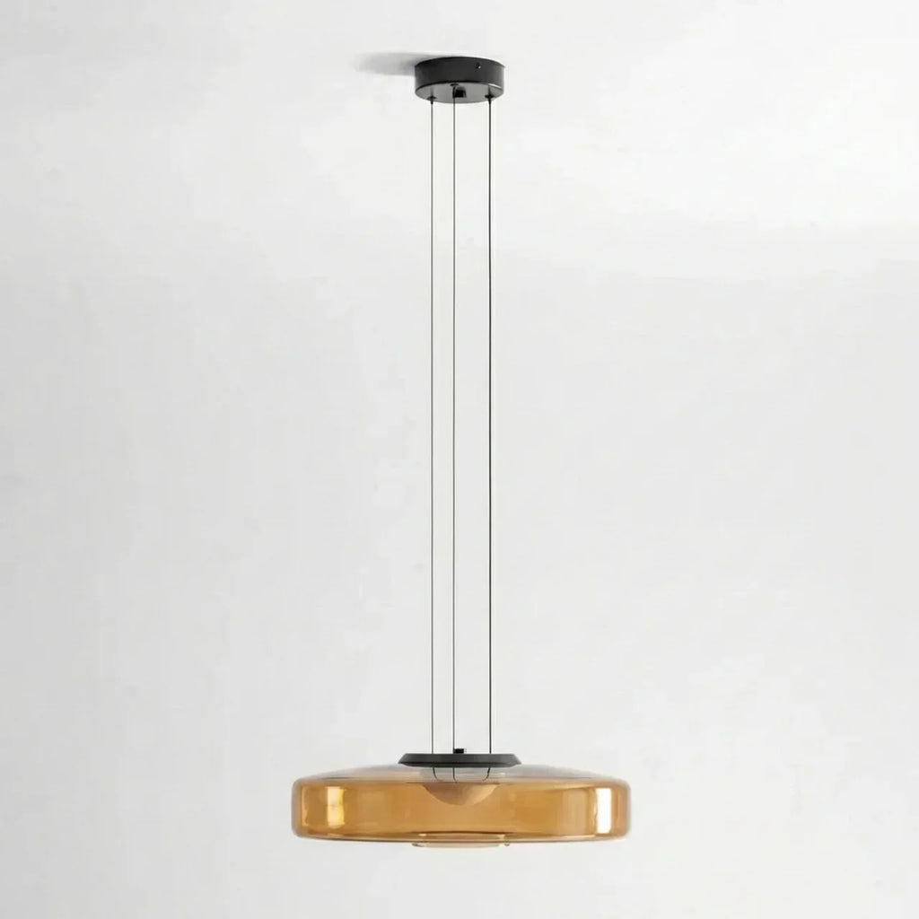 Tiered Glass Pendant Light With Integrated LED Bauhaus Style | Rosalyssa