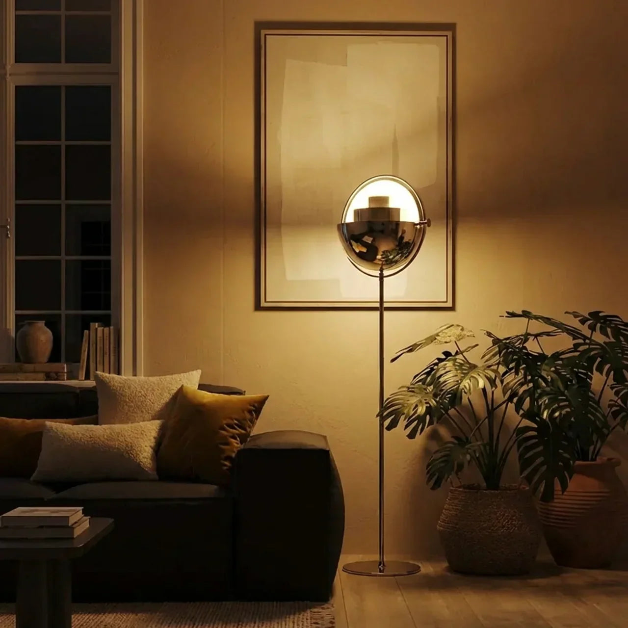 Lampada da pavimento direzionale in stile danese moderno per uso domestico | Rosalyssa