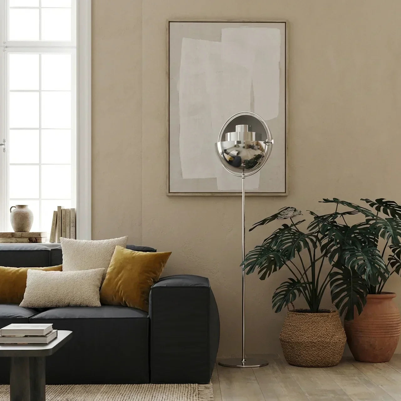 Lampada da pavimento direzionale in stile danese moderno per uso domestico | Rosalyssa