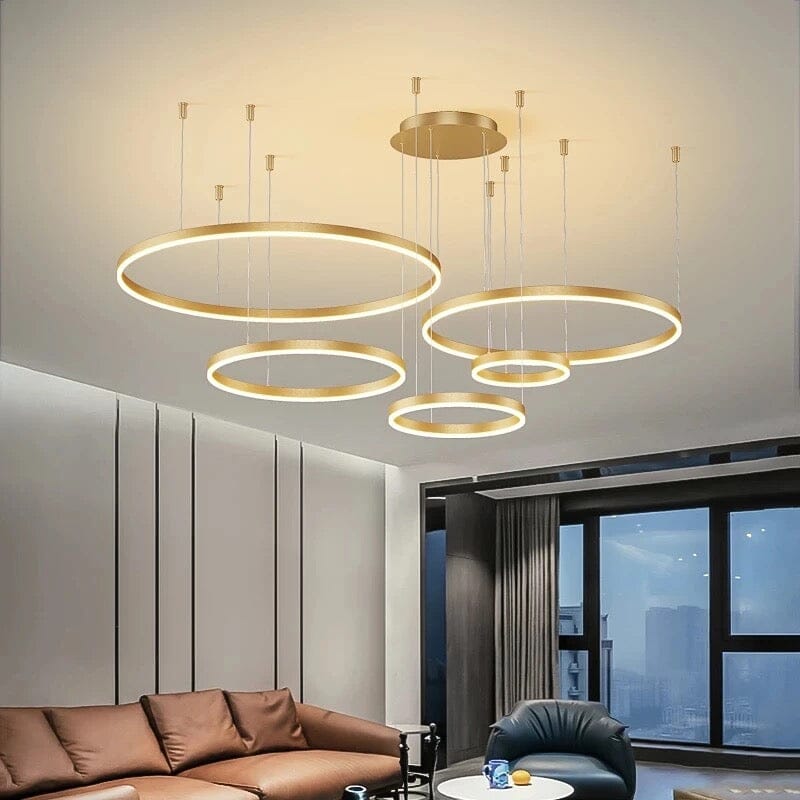 Lampe Anneau Solara avec construction en aluminium premium et acrylique 12500 lumens