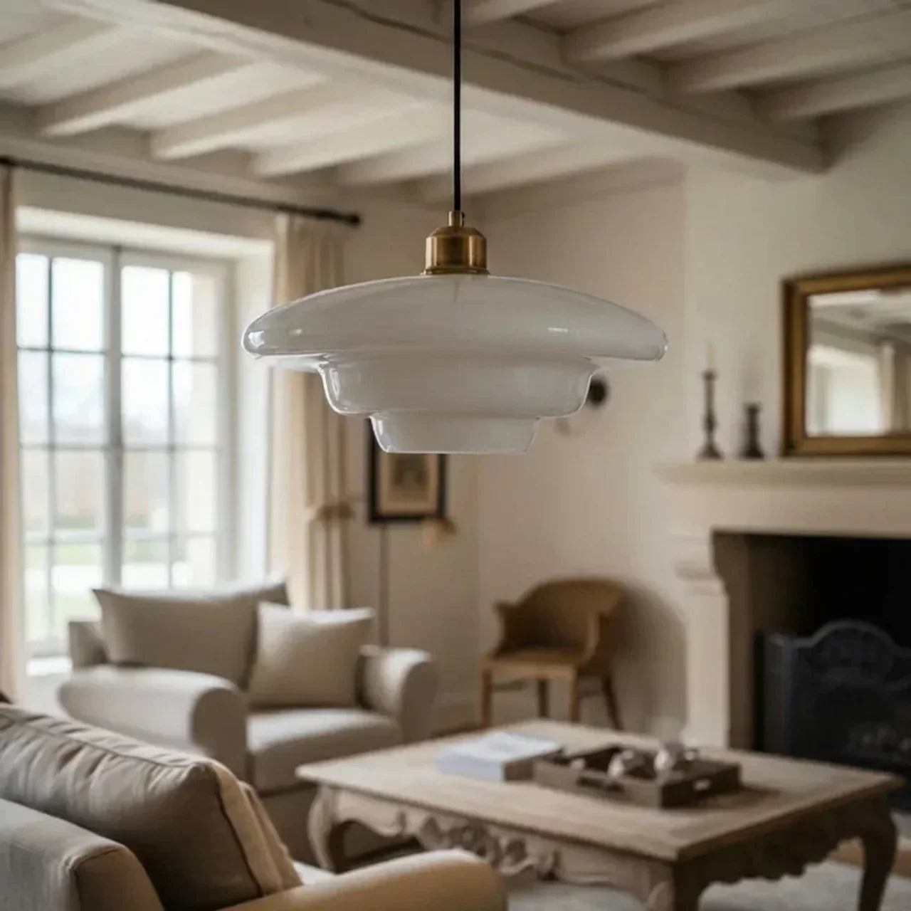 Vintage Clear Glass Pendant Ceiling Light For Indoor Use | Rosalyssa