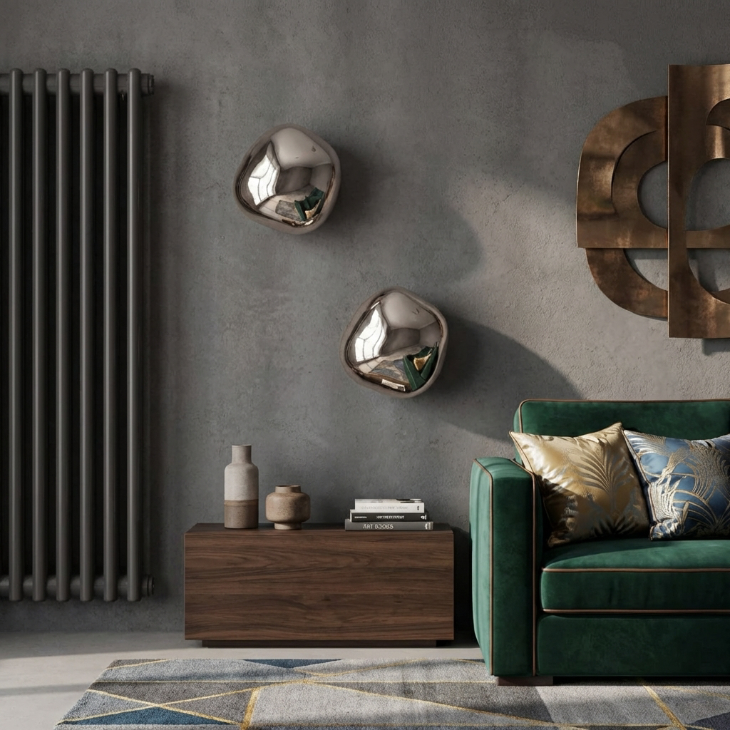 Molten Acrylic Wall Light Sconce With Glacier-Inspired Shade | Rosalyssa
