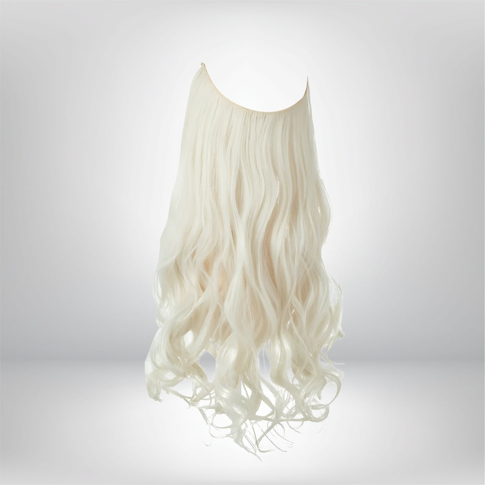 Extensões de Cabelo Natural Ondulado com Presilhas para Comprimento e Volume Prolongados