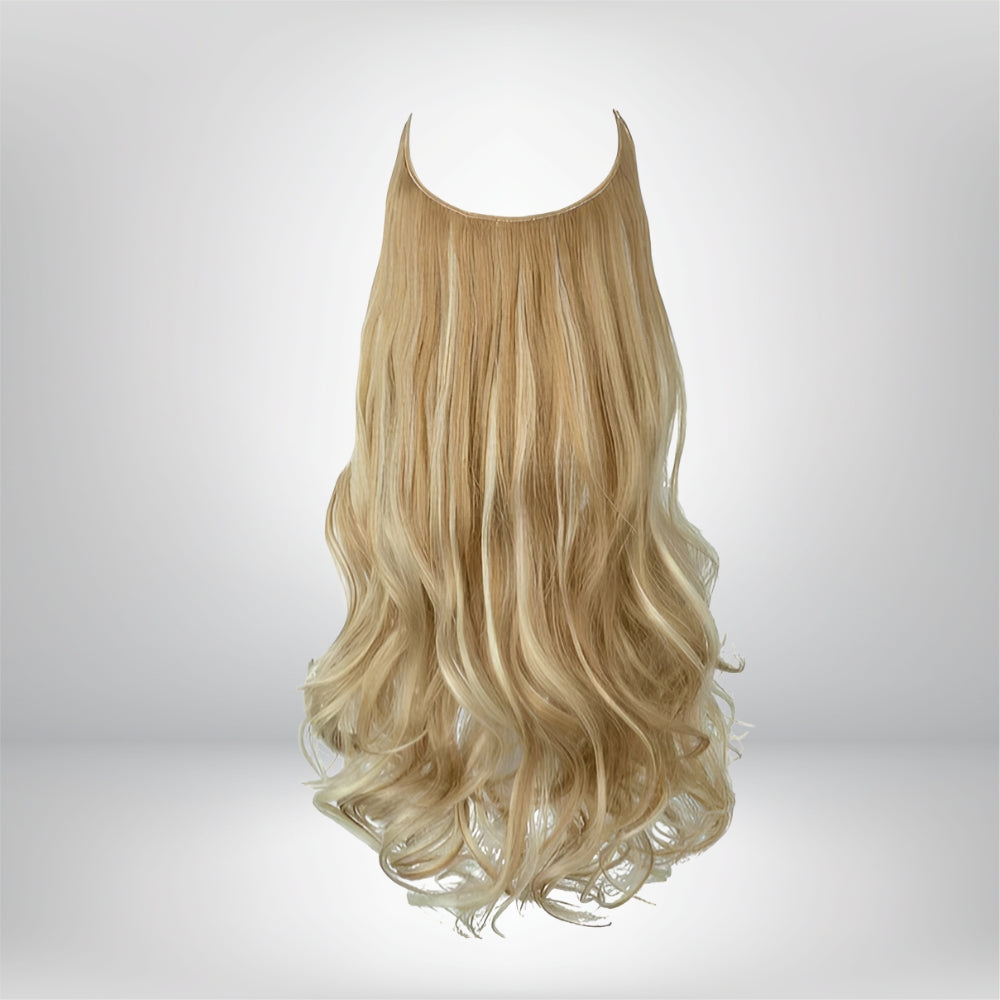 Extensões de Cabelo Natural Ondulado com Presilhas para Comprimento e Volume Prolongados