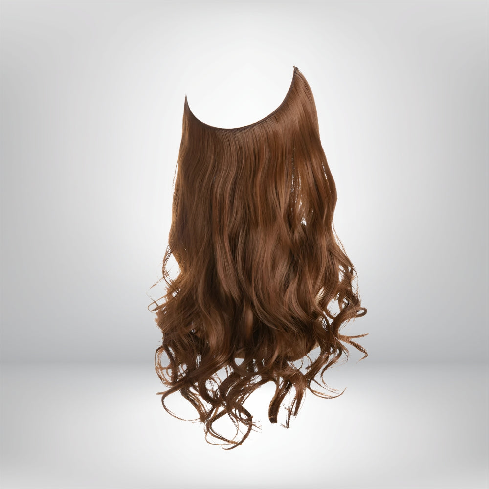 Extensões de Cabelo Natural Ondulado com Presilhas para Comprimento e Volume Prolongados