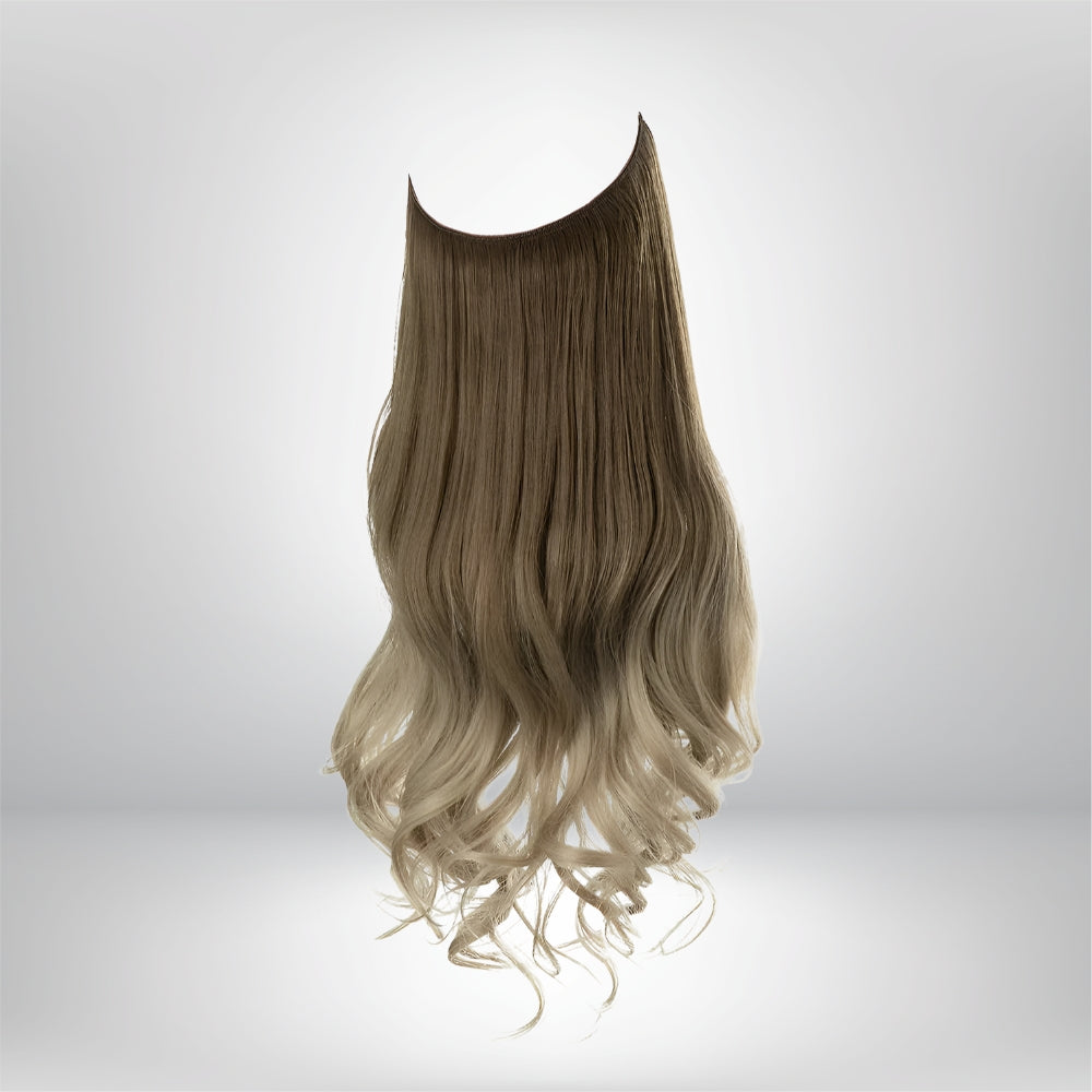 Extensões de Cabelo Natural Ondulado com Presilhas para Comprimento e Volume Prolongados