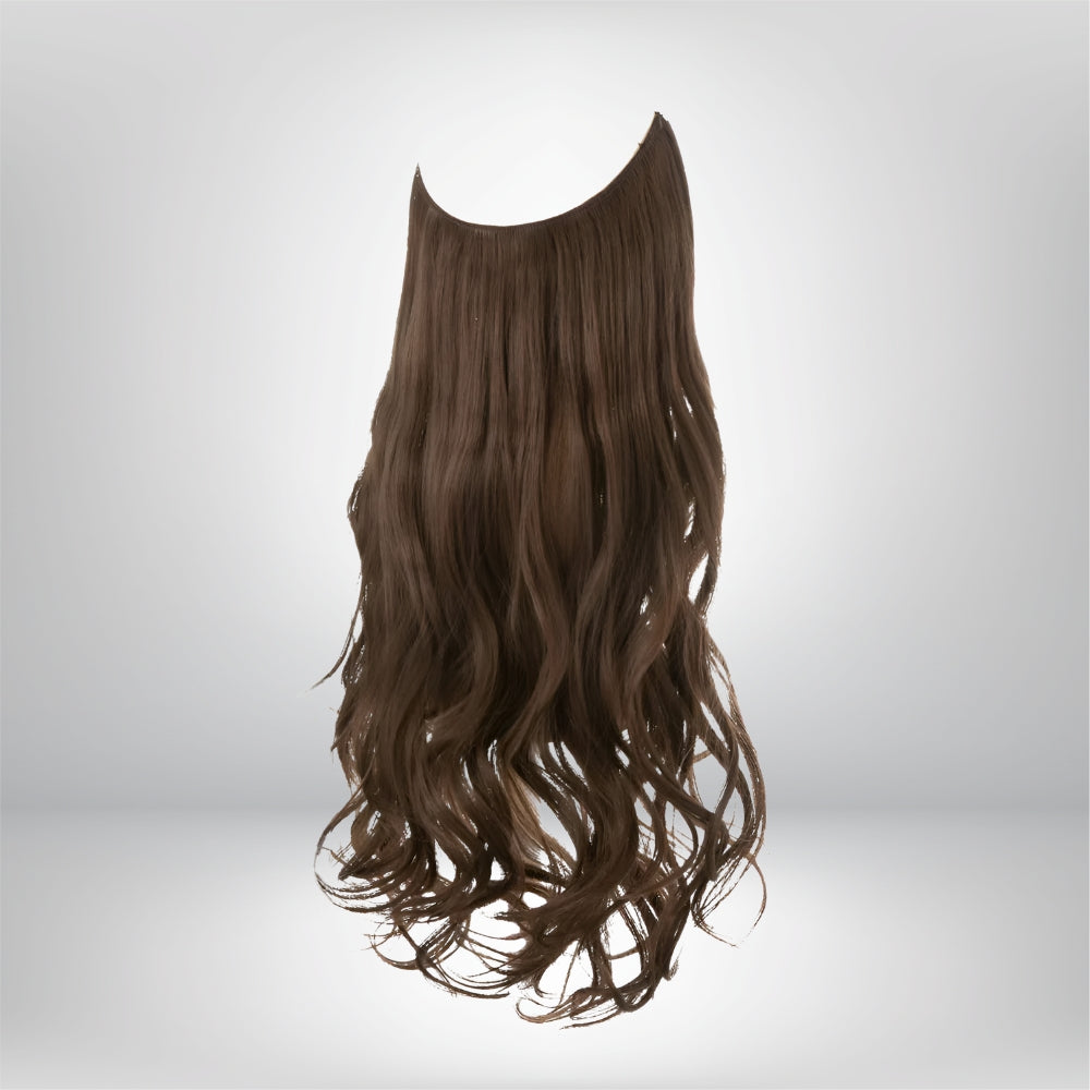 Extensões de Cabelo Natural Ondulado com Presilhas para Comprimento e Volume Prolongados