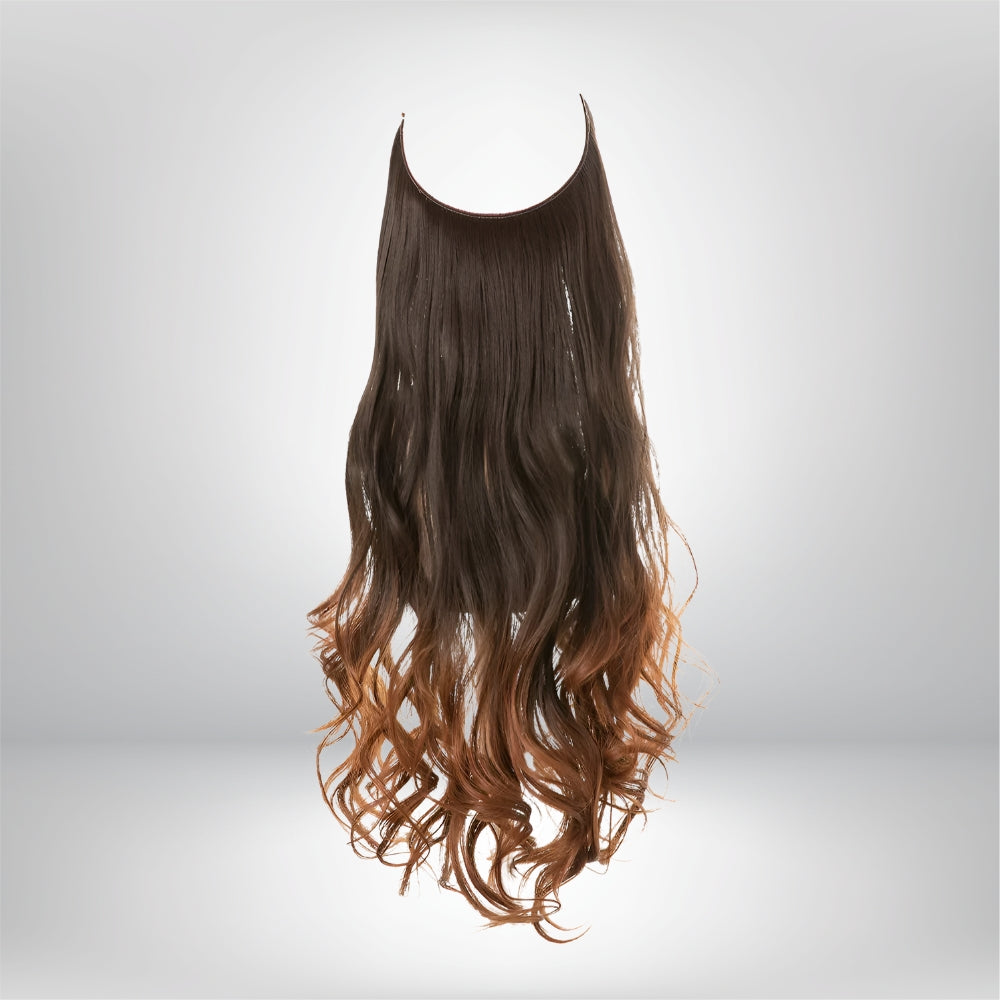 Extensões de Cabelo Natural Ondulado com Presilhas para Comprimento e Volume Prolongados