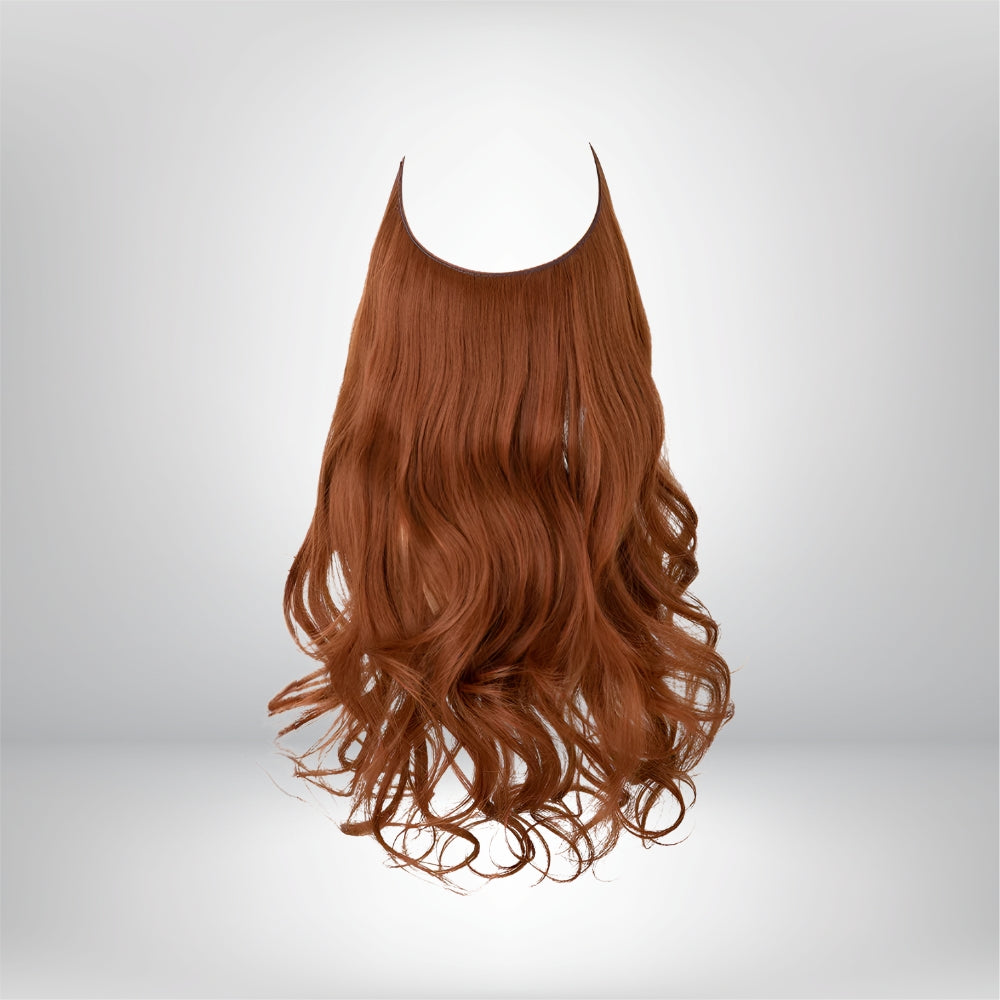 Extensões de Cabelo Natural Ondulado com Presilhas para Comprimento e Volume Prolongados