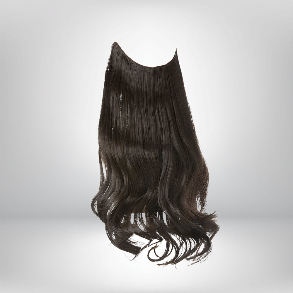 Extensões de Cabelo Natural Ondulado com Presilhas para Comprimento e Volume Prolongados