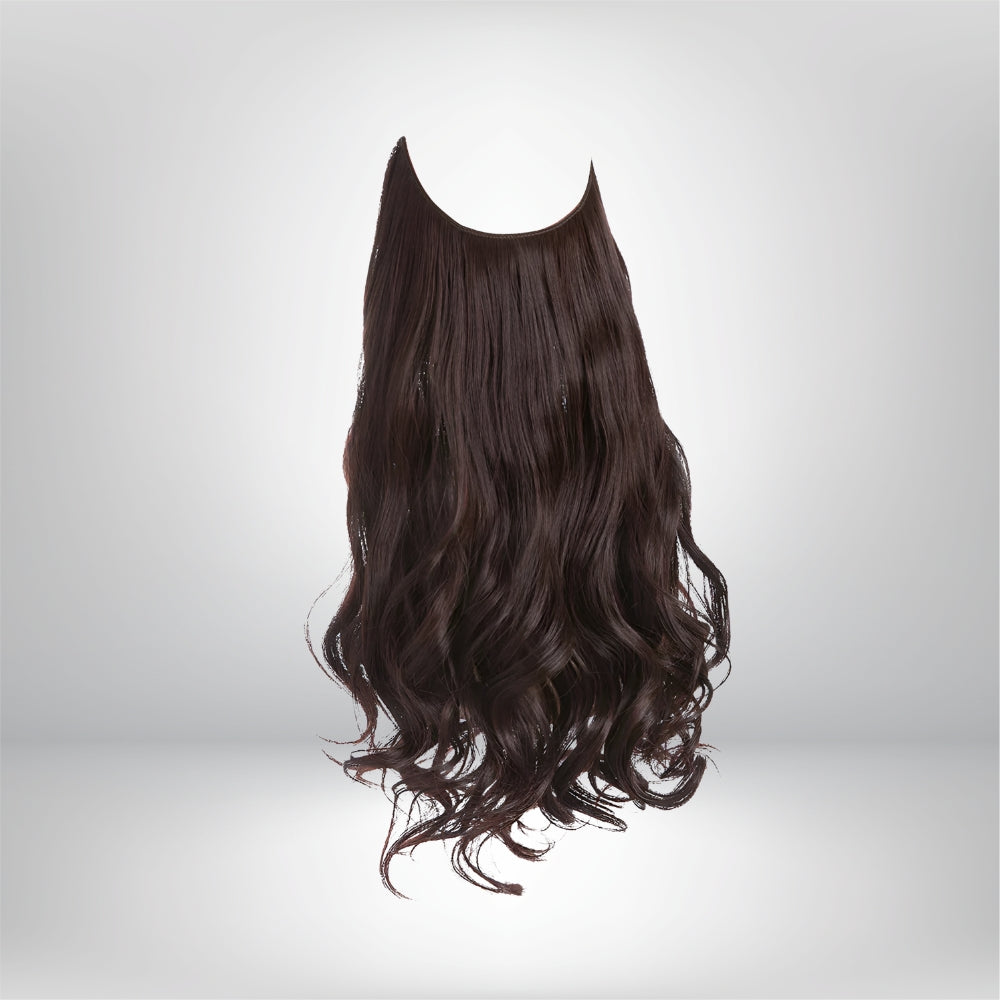 Extensões de Cabelo Natural Ondulado com Presilhas para Comprimento e Volume Prolongados