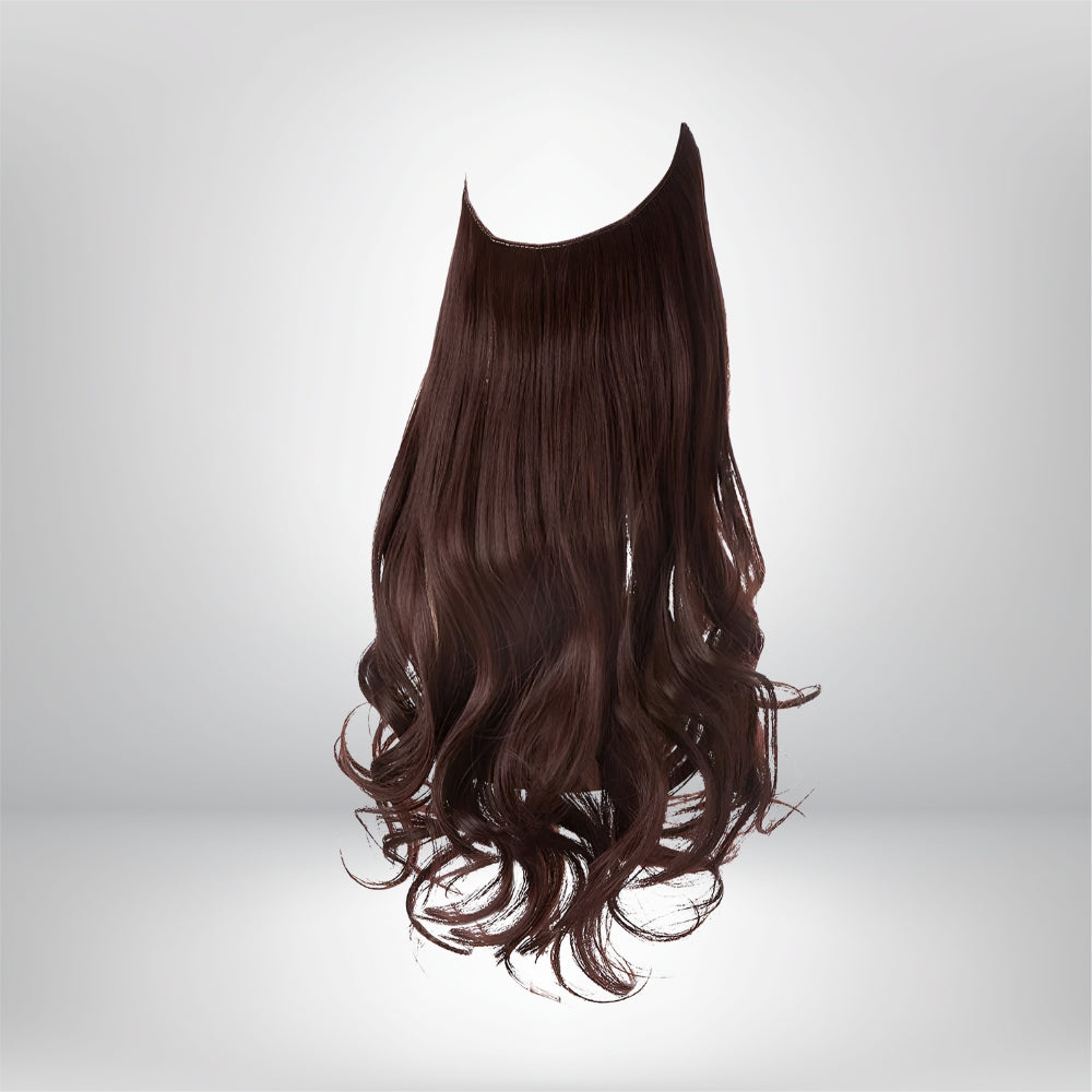 Extensões de Cabelo Natural Ondulado com Presilhas para Comprimento e Volume Prolongados