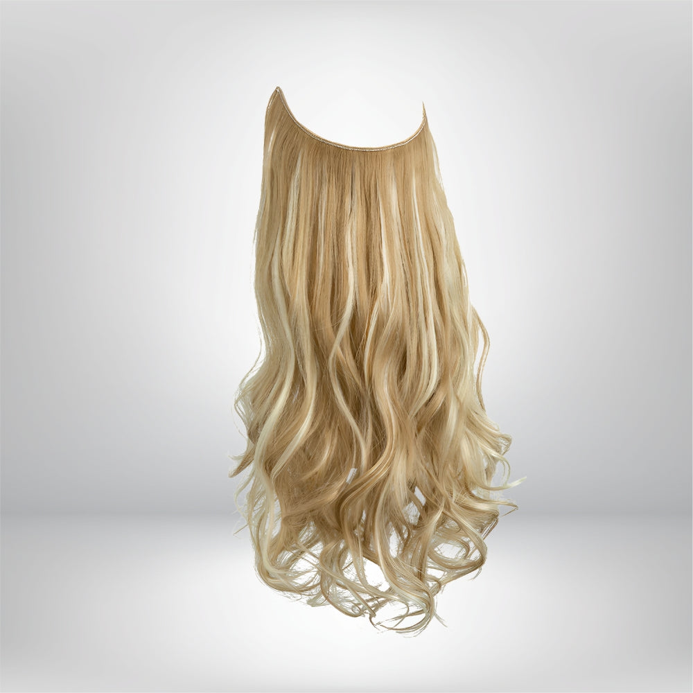 Extensões de Cabelo Natural Ondulado com Presilhas para Comprimento e Volume Prolongados