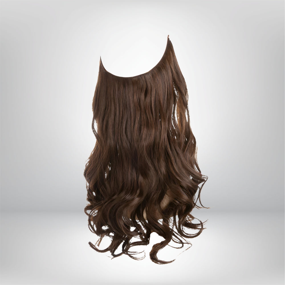 Extensões de Cabelo Natural Ondulado com Presilhas para Comprimento e Volume Prolongados