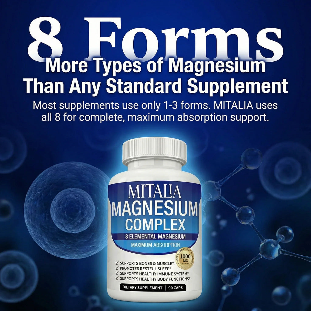 8-in-1 Magnesium-Komplex für Schlaf, Muskelregeneration und tägliche Energie