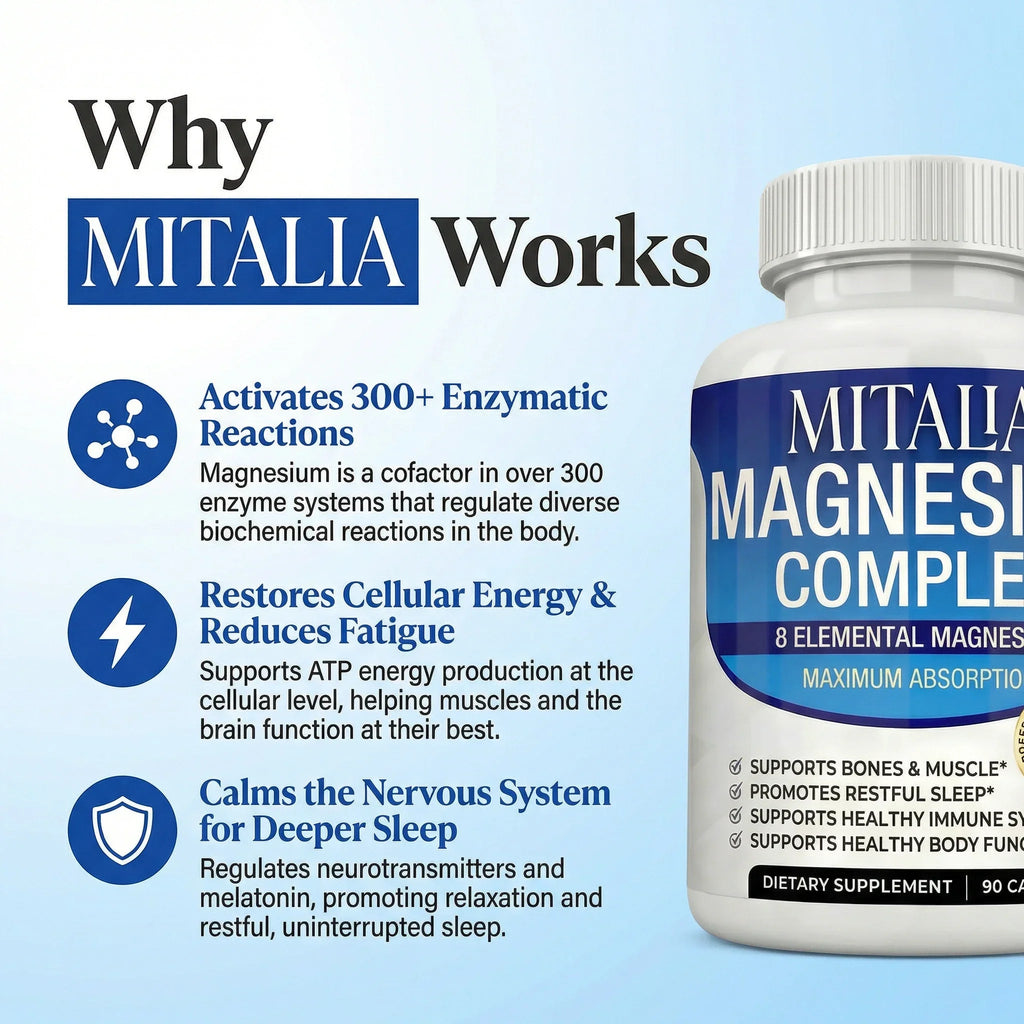 8-in-1 Magnesium-Komplex für Schlaf, Muskelregeneration und tägliche Energie