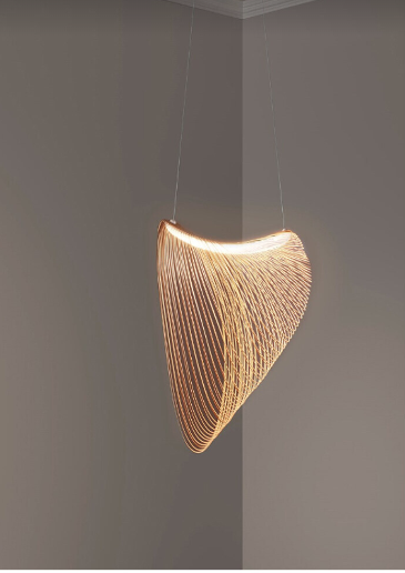 Northcrest Birch Wood Pendant Light With Ceiling Mount