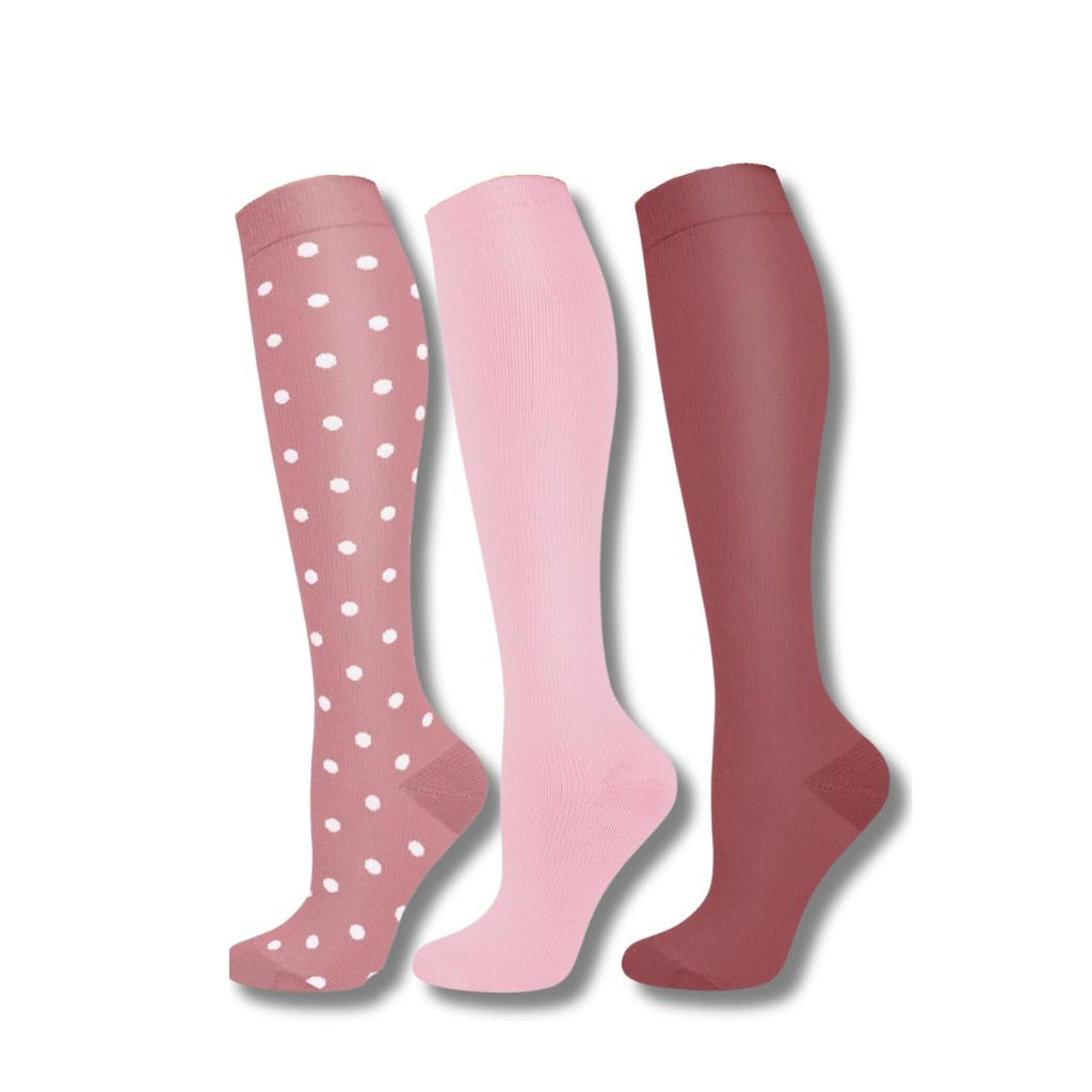 Women's Knee-High Support Socks for Travel and Sports