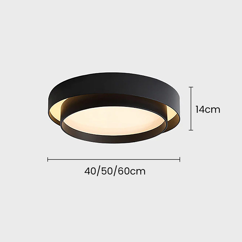 Nordische runde LED-Deckenlampe im minimalistischen Design