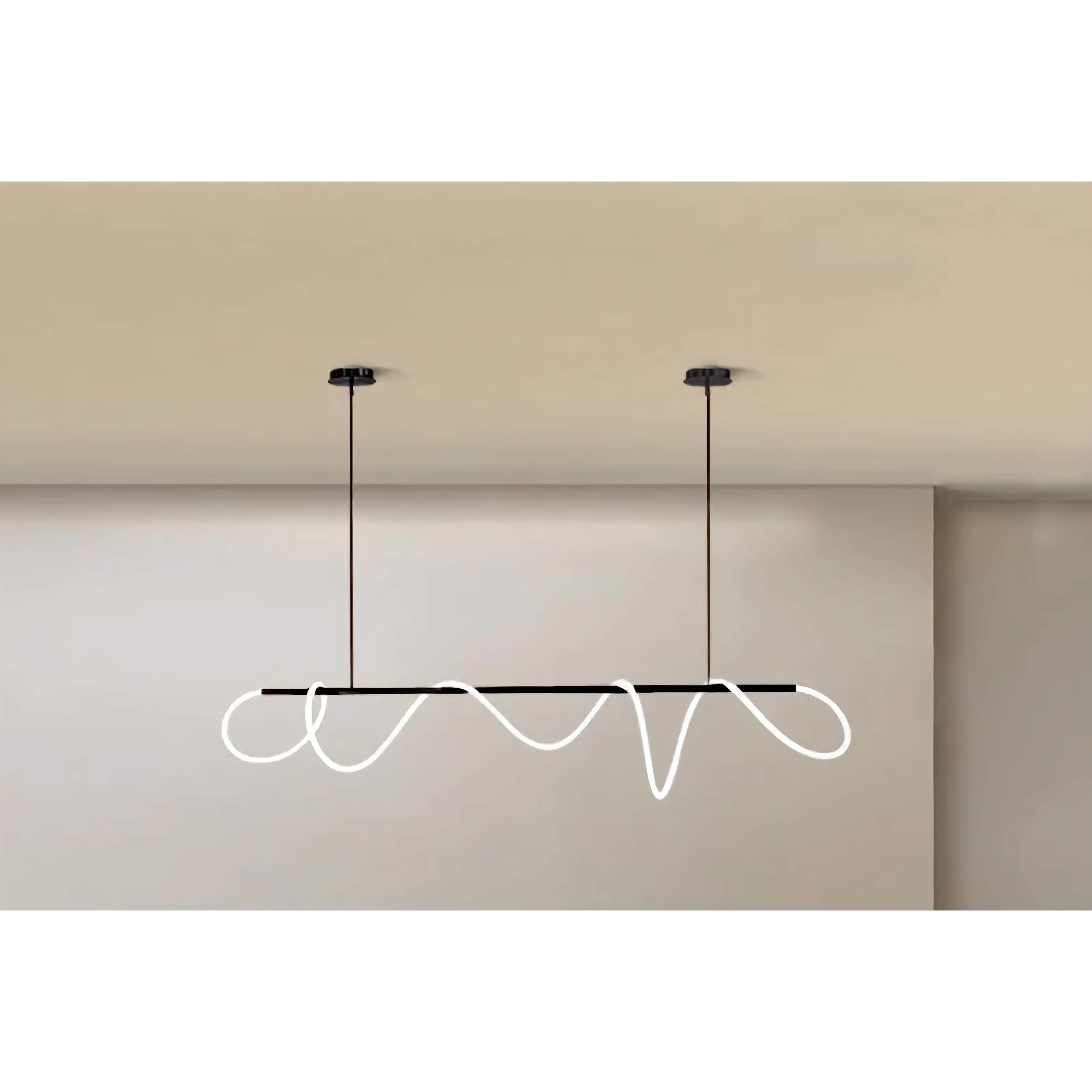 Stropní lampa Copper G9 LED, zakřivená trubice, povrchová montáž, zlatá černá stříbrná