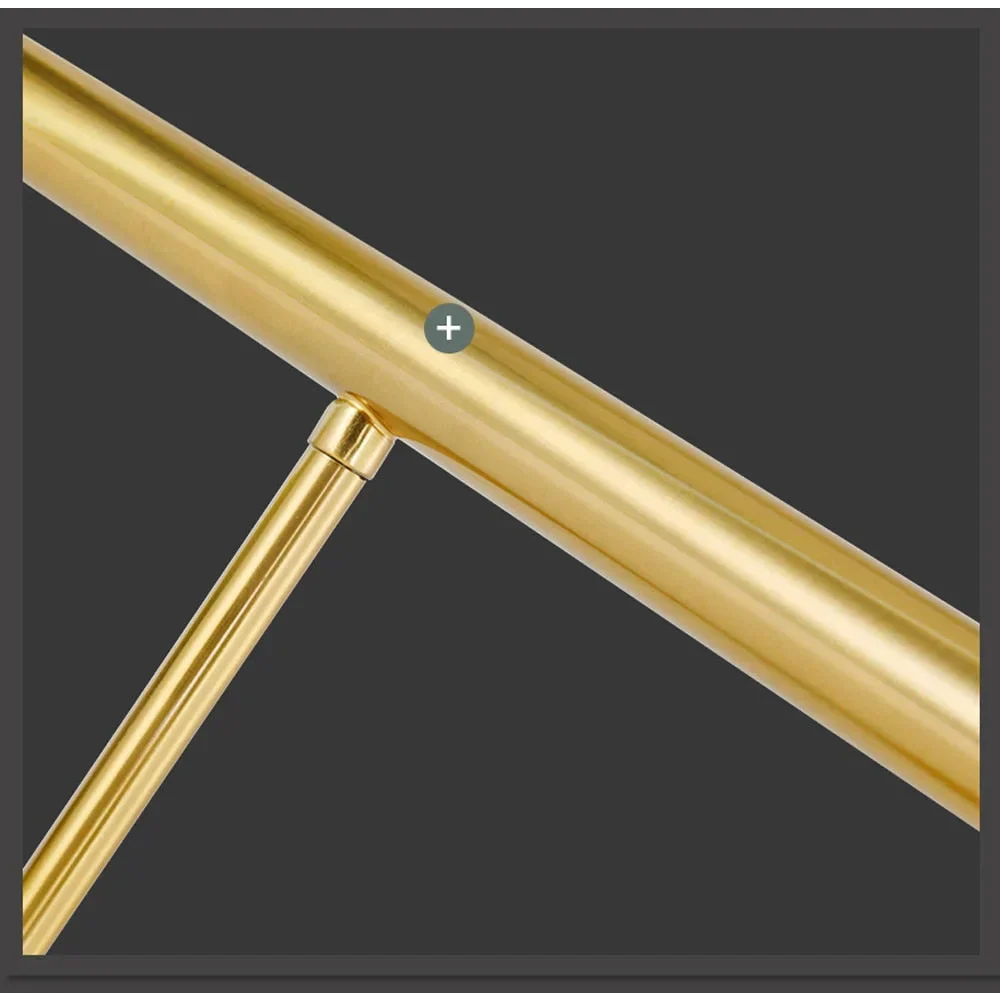 Stropní lampa Copper G9 LED, zakřivená trubice, povrchová montáž, zlatá černá stříbrná