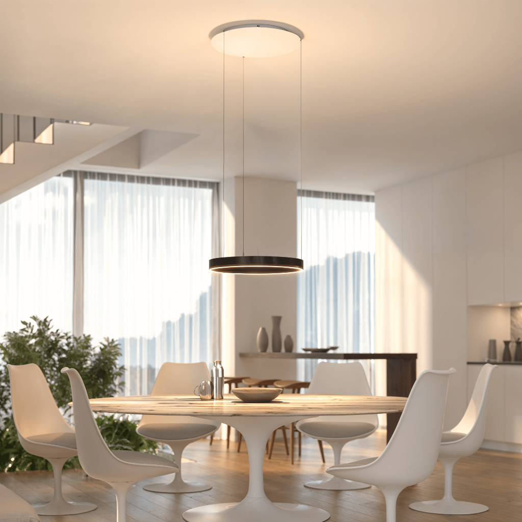 Luminaire suspendu moderne à LED encastré au plafond
