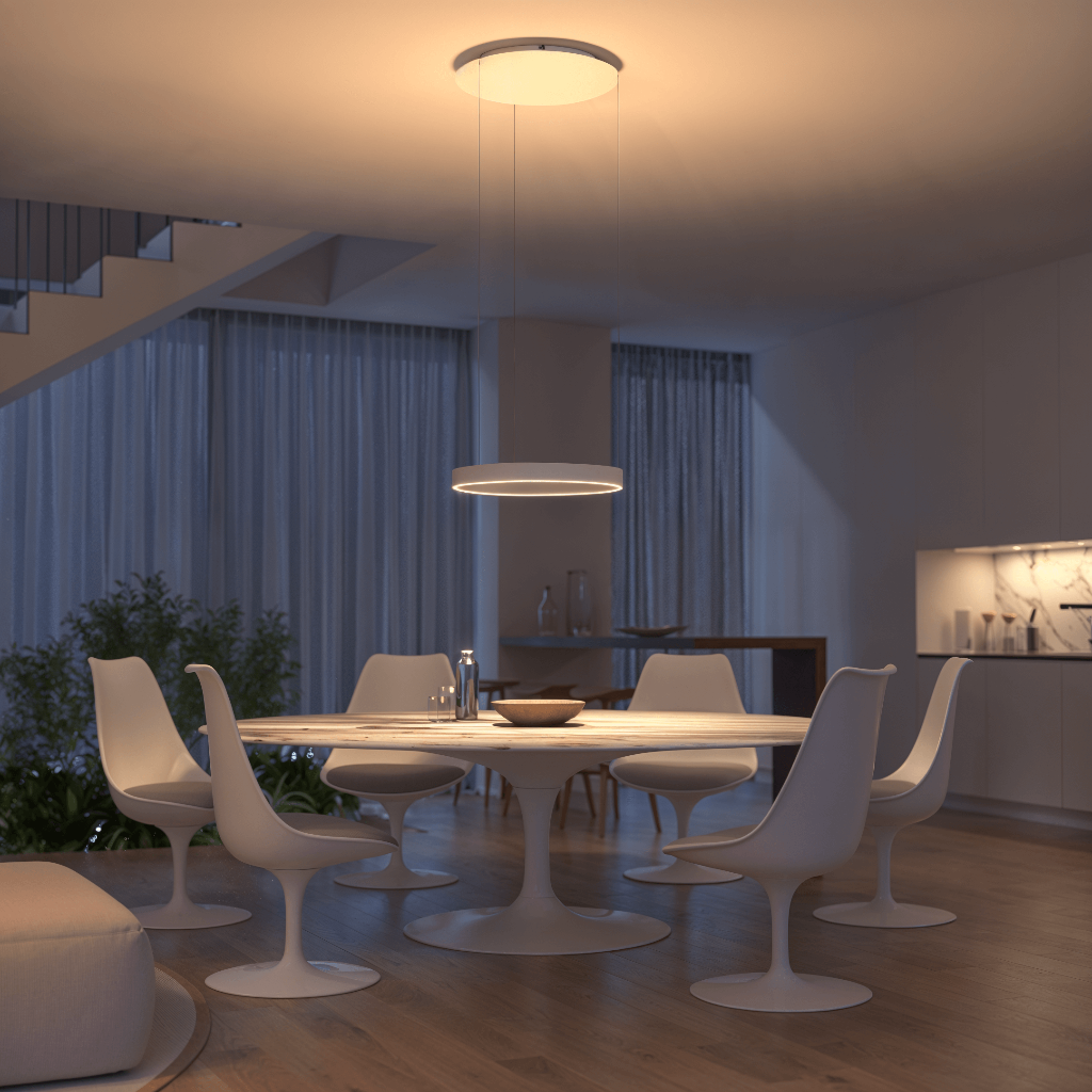 Luminaire suspendu moderne à LED encastré au plafond