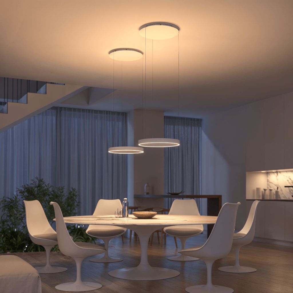 Luminaire suspendu moderne à LED encastré au plafond
