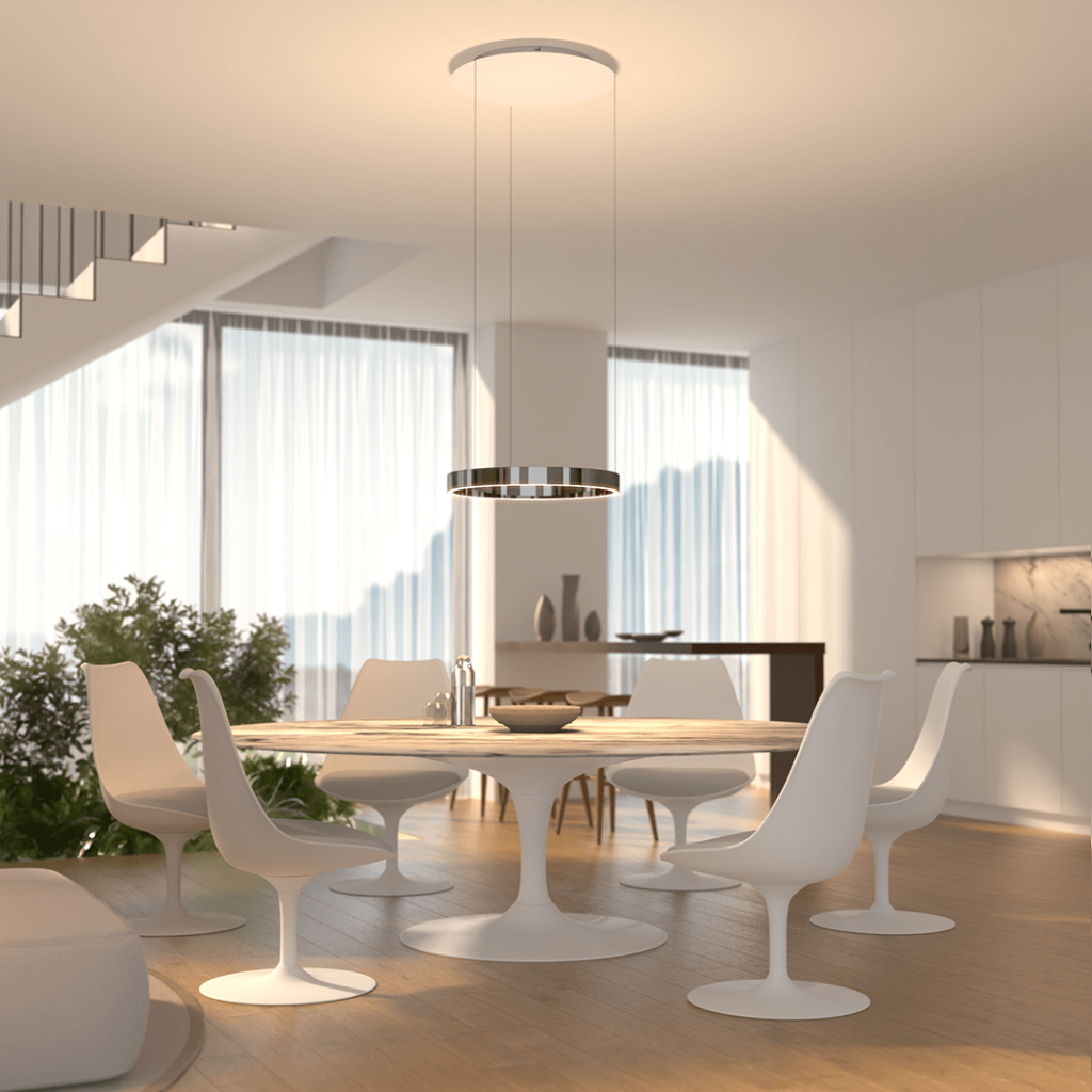 Luminaire suspendu moderne à LED encastré au plafond