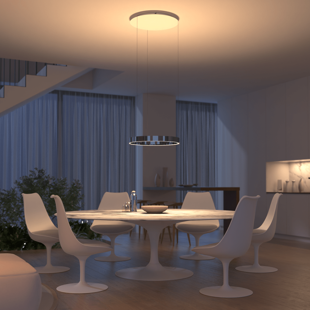 Luminaire suspendu moderne à LED encastré au plafond